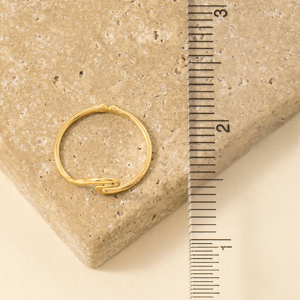 Golden Wave Ring