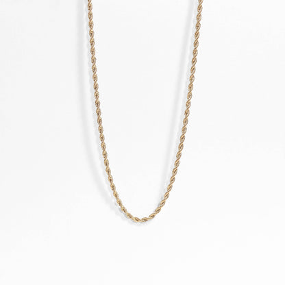Gold Rope Chain Necklace