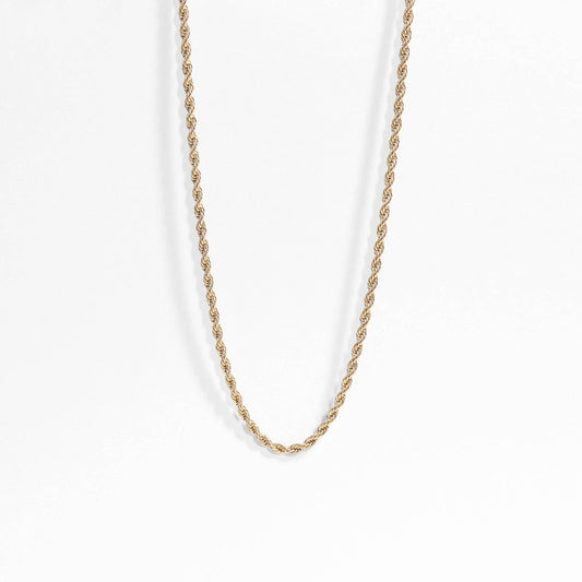 Gold Rope Chain Necklace