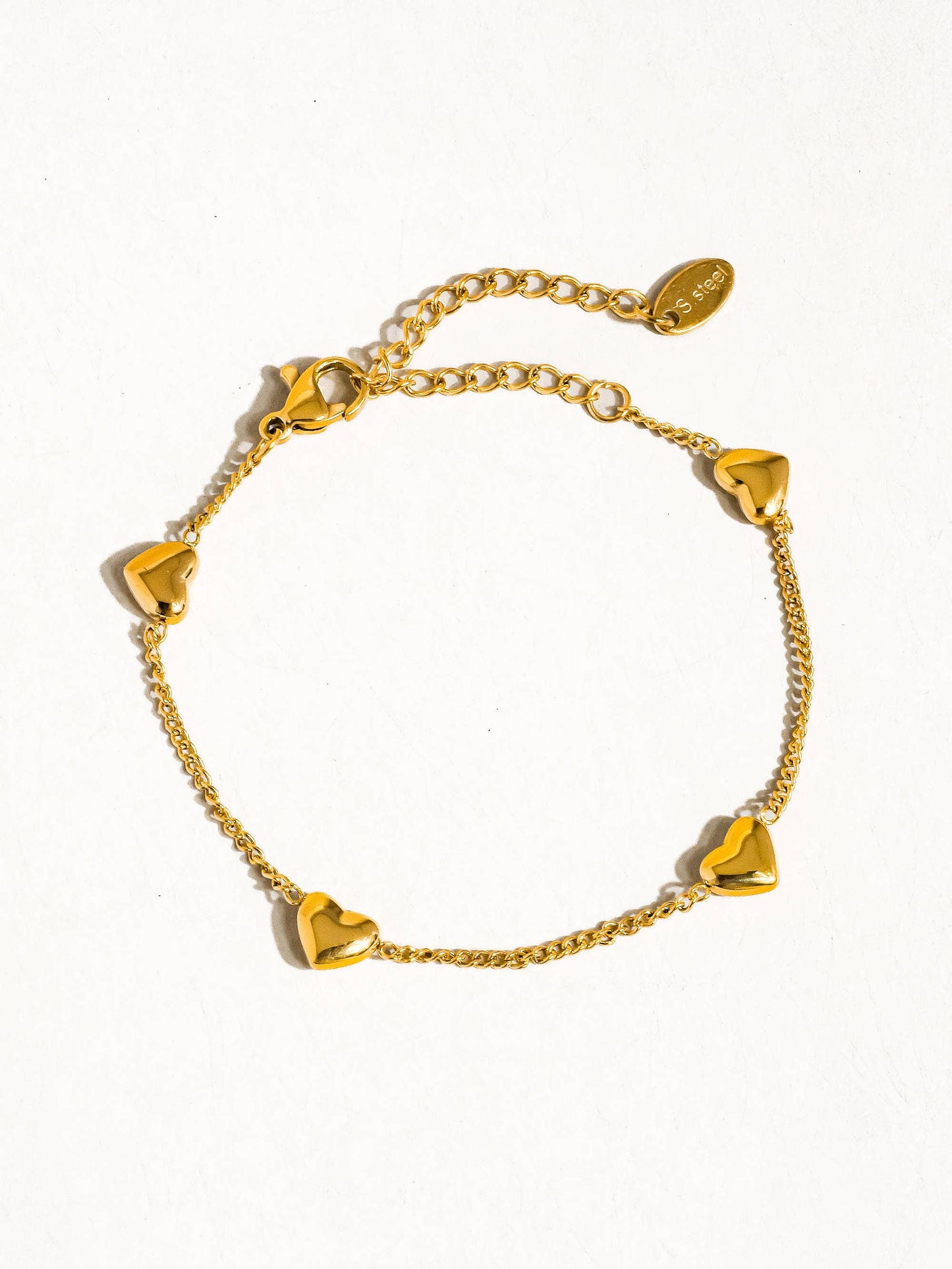 Cece's Gold Heart Bracelet